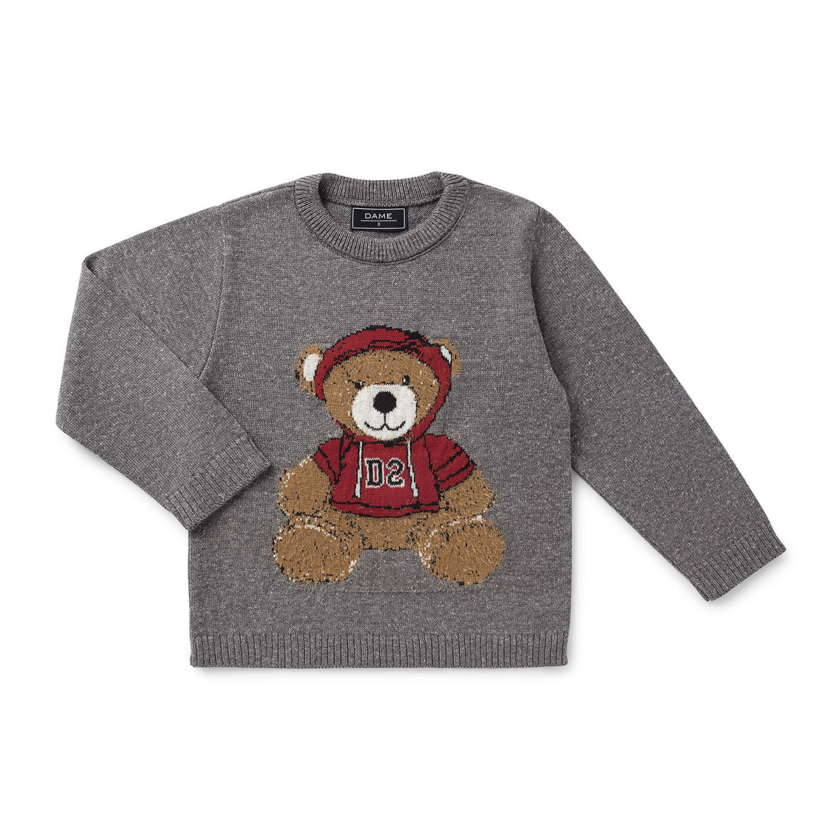 Blusa Urso Canguru Chumbo Dame Mini